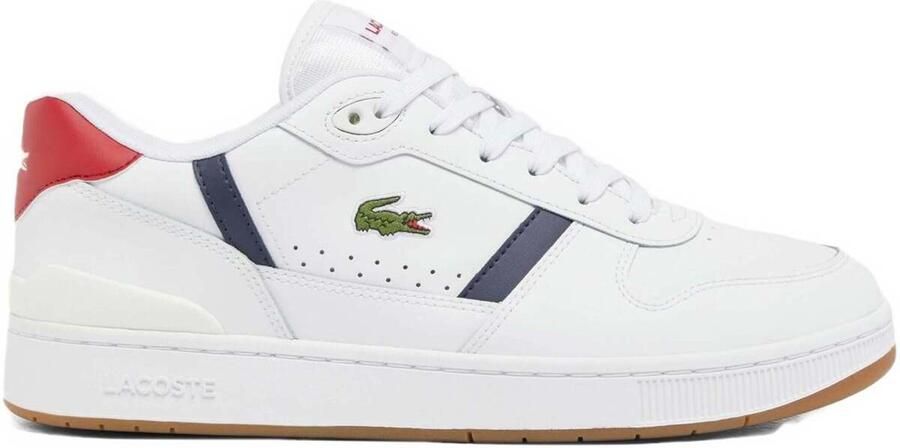 Lacoste Leather Low-Top Sneakers with Rubber Sole White - Foto 4