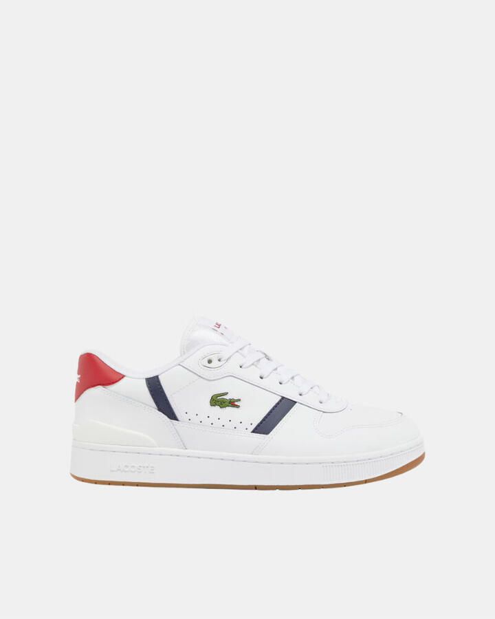 Lacoste Leather Low-Top Sneakers with Rubber Sole White - Foto 5