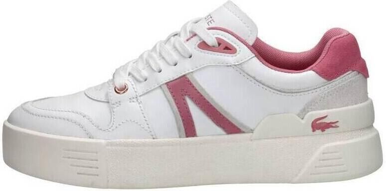Lacoste Logo Sneaker Mat Leer Zijlabel In reliëf Vetersluiting White Dames - Foto 4