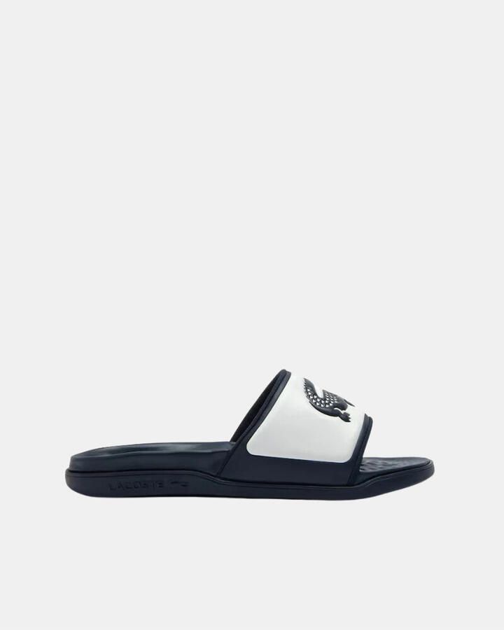 Lacoste Serve Slide Dual Men Slides & Sandalen blauw Schoenen - Foto 2