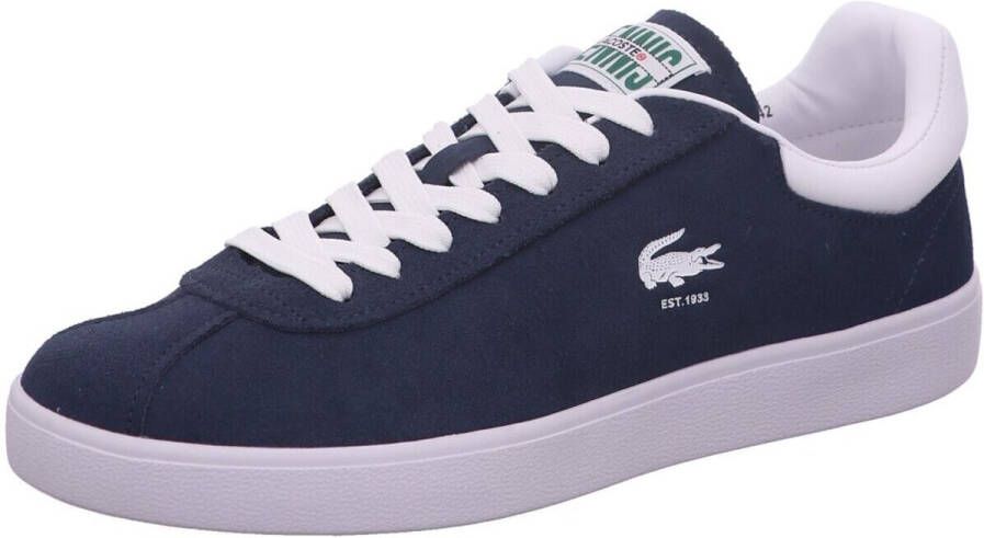 LACOSTE Lage Sneakers Heren Baseshot Premium Maat: 45 Materiaal: Nubuck Kleur: Blauw - Foto 7