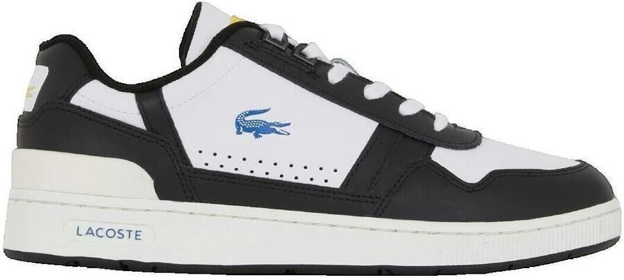 Lacoste Contrasterende kleuren leren T-Clip sneakers White Heren - Foto 3