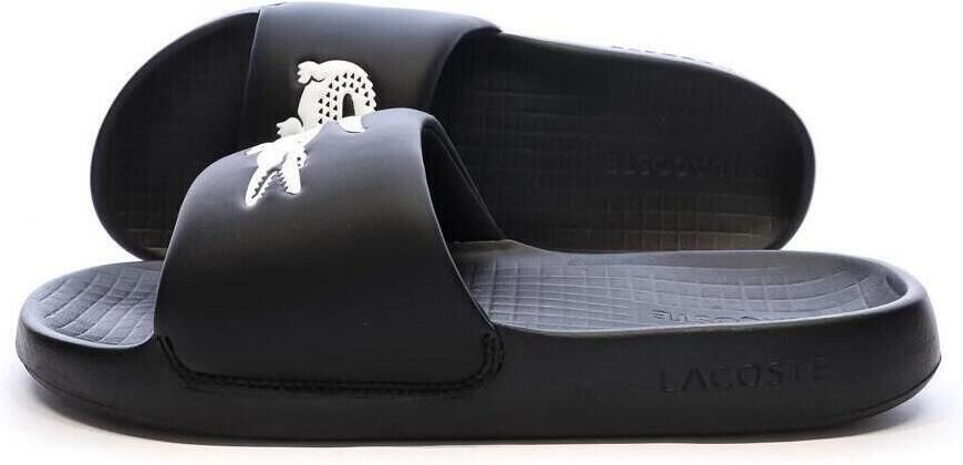 Lacoste Slippers Serve Slide 1.0 749CMA002131261-BLK WHT Zwart Wit - Foto 8