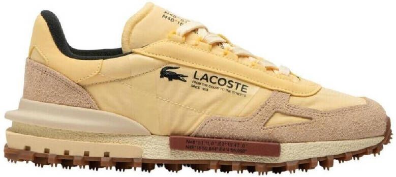 Lacoste dames sneaker Elite D suède en nylon lichtgeel - Foto 2
