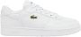 Lacoste Retro Sneakers T-Clip Wit Leer White Heren - Thumbnail 3