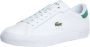 Lacoste Powercourt Heren Schoenen Wit Maat: 40.5 Leer Foot Locker - Thumbnail 1