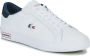Lacoste Powercourt TR122 Heren Sneakers Schoenen Leer Wit 743SMA0034407 - Thumbnail 3