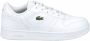 Lacoste Retro Sneakers T-Clip Wit Leer White Heren - Thumbnail 4