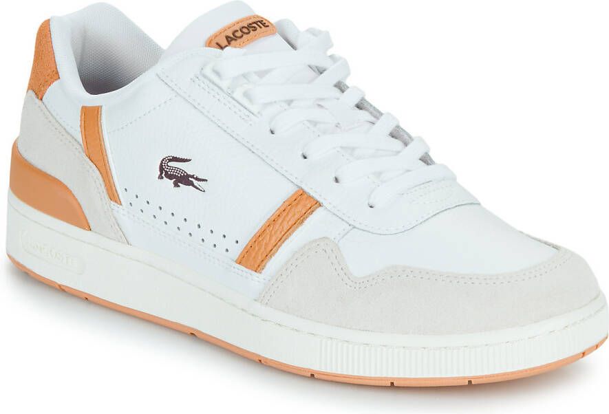 Lacoste T-clip Sneakers Schoenen wht lt brw maat: 42.5 beschikbare maaten:41 42.5 43 44.5 45 46 - Foto 4