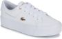 Lacoste Witte Gouden Platform Sneakers Vrouwen White Dames - Thumbnail 2