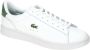 Lacoste Witte sportieve leren sneakers White Heren - Thumbnail 14