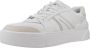 Lacoste Logo Sneaker Mat Leer Zijlabel In reliëf Vetersluiting White Dames - Thumbnail 3