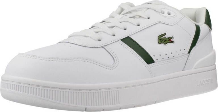 Lacoste T-clip Heren Schoenen Wit Maat: 40.5 Leer Foot Locker - Foto 9