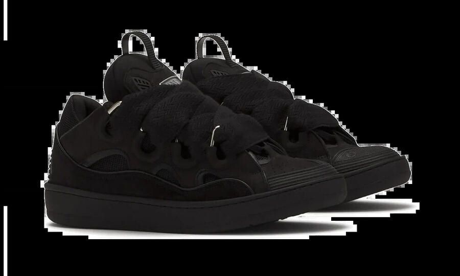 Lanvin Sneakers Curb Leather Sneakers Black - Foto 7