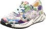 Laura vita Stijlvolle Damessneakers Jeans Blauw Multicolor Dames - Thumbnail 3