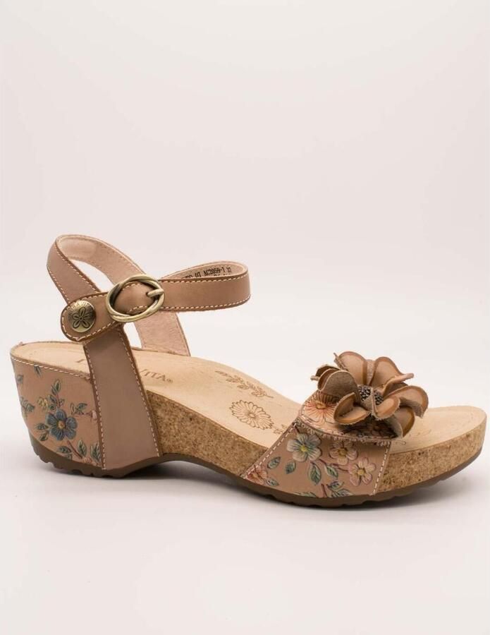 Laura vita Sandalen met hakken Daphneo 07 Beige