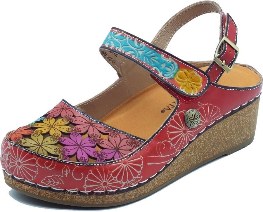 Laura vita Sandalen met sleehak 0004133 Facscineo