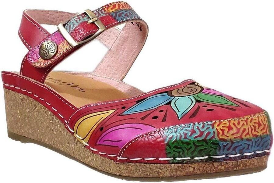 Laura vita Sandalen met sleehak Facscineo 02