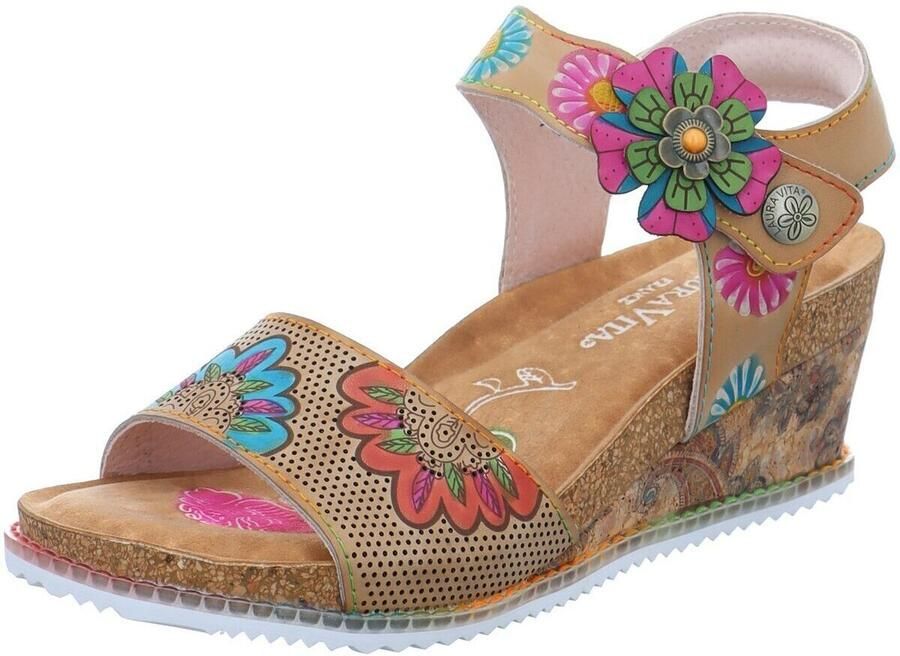 Laura vita Sandalen met sleehak