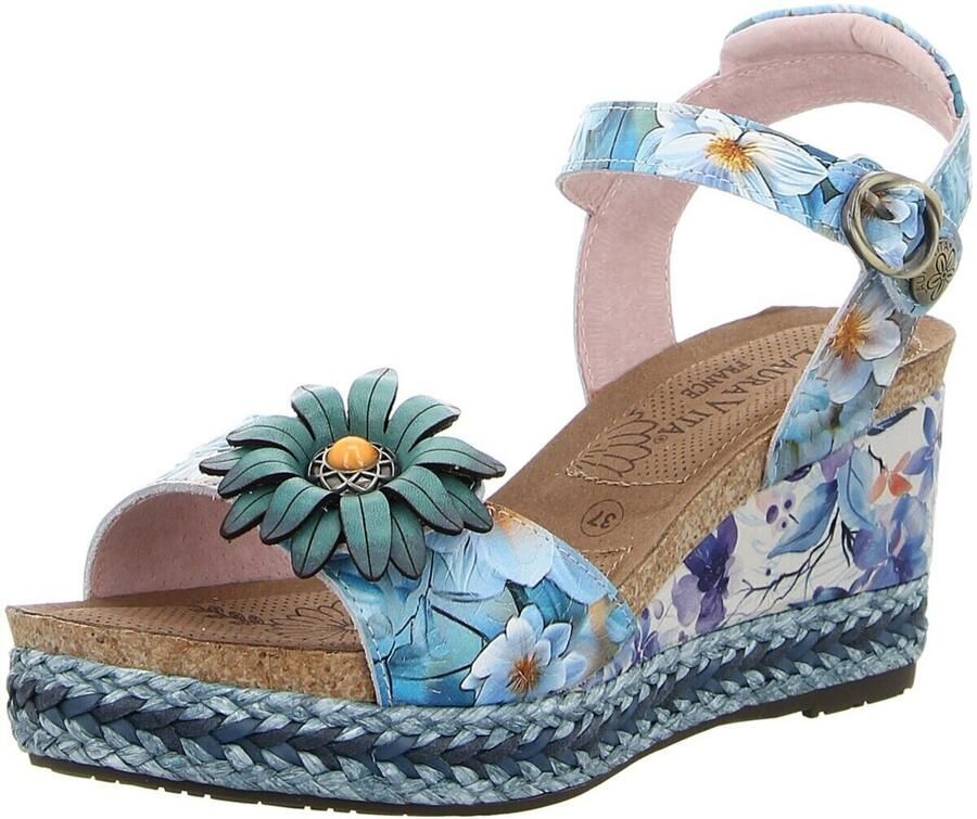 Laura vita Sandalen met sleehak