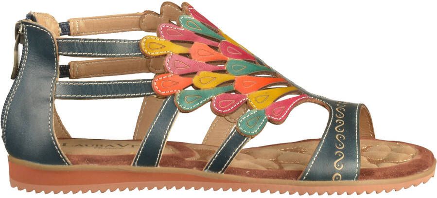 Laura vita Sandaaltje met zomerse kleuren Blauw Multicolor - Foto 2