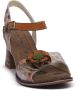 Laura Vita Decbyo Leren Dames Sandaletten Bruin - Thumbnail 2