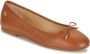 LAUREN RALPH LAUREN Ballerina Dames Jayna Flats Ballet Maat: 39 Materiaal: Leer Kleur: Bruin - Thumbnail 3