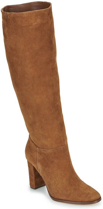 Lauren Ralph Lauren Laars van echt suède met logodetail model 'ARTIZAN TALL'