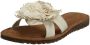 Lazamani Zinnia Dames Slippers Leer Offwhite - Thumbnail 2