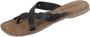 Lazamani 75.283 Ladies Toe Slippers Black - Thumbnail 5
