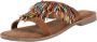 Lazamani Freya Suede Dames Slippers Tan - Thumbnail 3