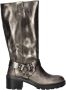 Lazamani Salome Dames Biker Boots Leer Pewter - Thumbnail 2