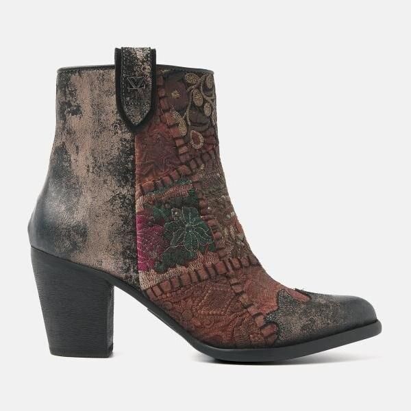Lazamani Enkellaarzen ladies booties textile