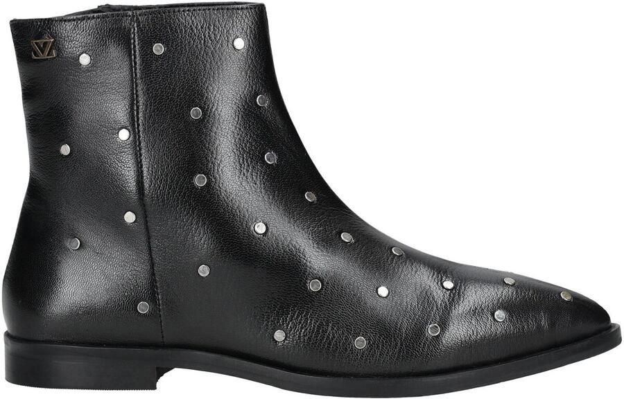 Lazamani Dana Dames Enkellaarsjes Leer Black