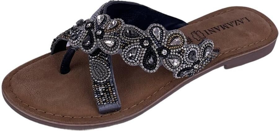 Lazamani Pena Dames Teenslippers Grey - Foto 2