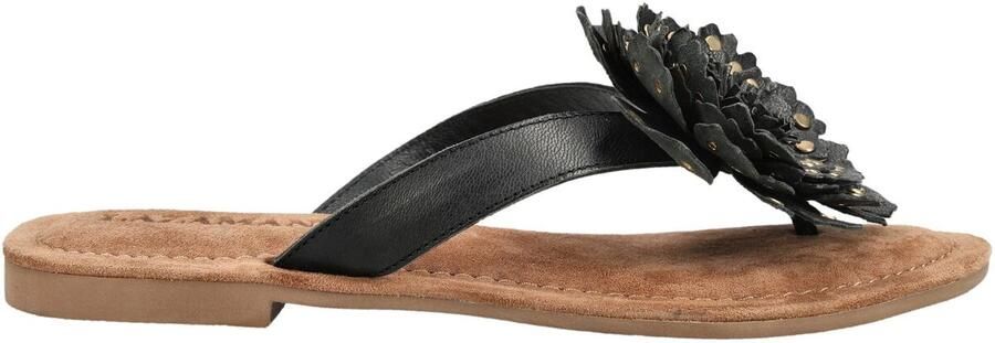 Lazamani Kira Dames Teenslippers Leer Black - Foto 2