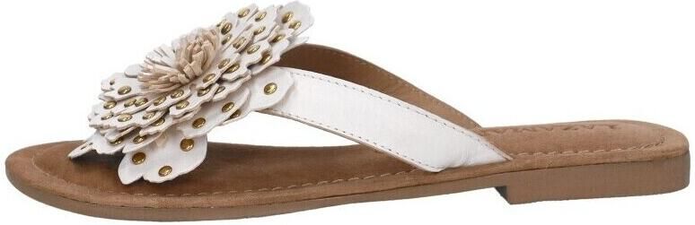 Lazamani Kira Dames Teenslippers Leer White - Foto 9
