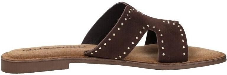 Lazamani Lina Small Studs Slippers Dames Bruin - Foto 12
