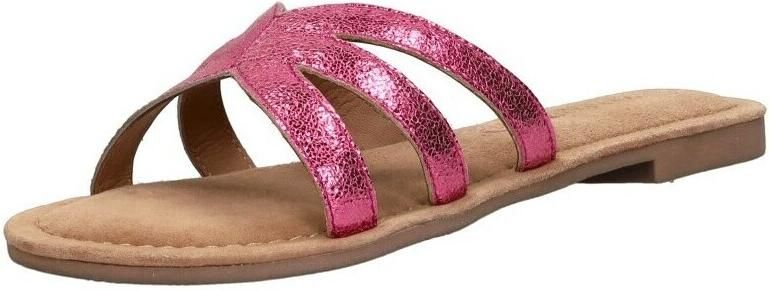 Lazamani Nina Leren Dames Slippers Pink - Foto 3