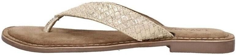 Lazamani ladies toe slippers shiny weav Goud Suede Teenslippers Dames - Foto 13