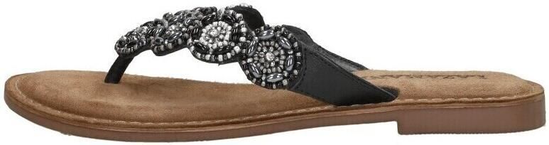 Lazamani Soe Leren Dames Slippers Black - Foto 3