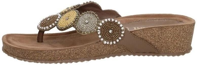 Lazamani Dames Slippers 75.455 Beige | Beige | 75.455 Beige - Foto 14