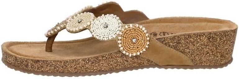 Lazamani Mare suède slippers met sleehak beige - Foto 15