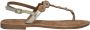 Lazamani Luz Dames Sandalen Leer Gold - Thumbnail 2
