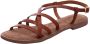 Lazamani Lucy Leren Dames Sandalen Tan - Thumbnail 2