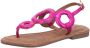 Lazamani Dames Sandalen 33.543 Fuxia - Thumbnail 3