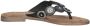 Lazamani Dames Slippers 75.451 South Zwart Leer LA75451south - Thumbnail 5