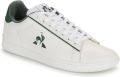 Le Coq Sportif Groene Leren Sportieve Sneakers met Rubberen Zool White Heren - Wit