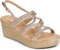 Les Petites Bombes Sandalen met sleehak NIZA - Goud