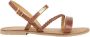 Les Tropeziennes Bruin Leren Sandalen Batresse Model Brown Dames - Thumbnail 9